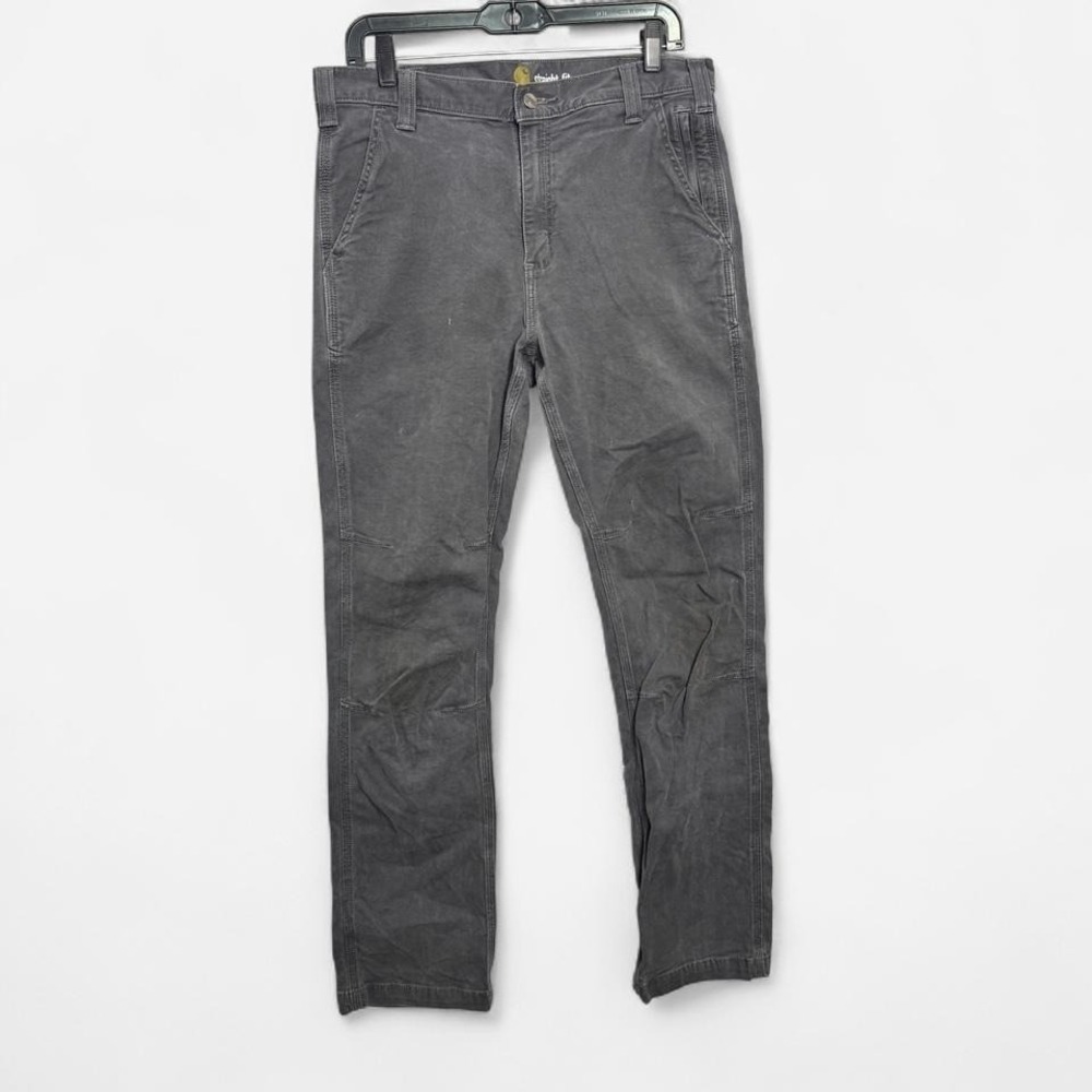 Carhartt Straight Fit Work Pants Gray 33x32 Utility Canvas Carpenter Workwear